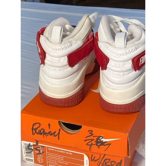 Nike Air Raid Peace White Red 318759-161 US 5.5Y OG 2008 - Picture 6 of 14